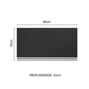 Ver imagem 3 de Armário de Cozinha Aéreo 100% MDF 60 cm 1 Porta Basculante Branco/Preto Acordes Madesa