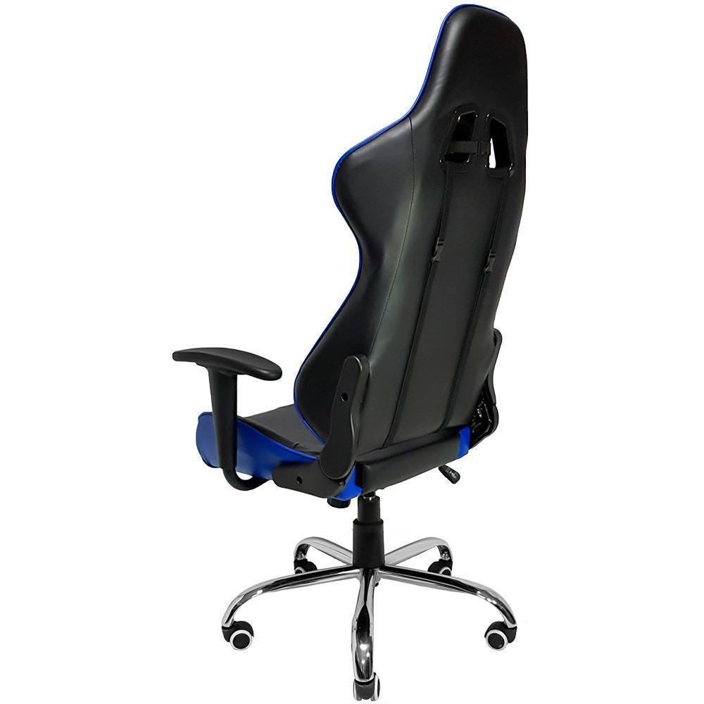 Cadeira Gamer Mymax Mx7 Giratória Preta/Azul - 3