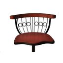 Ver imagem 2 de Banqueta Bistrô Regulável Giratória de Madeira e Ferro