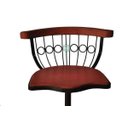 Ver imagem 4 de Banqueta Bistrô Regulável Giratória de Madeira e Ferro