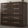 Cômoda 10 Gavetas CO1023 Cacau Torres Rodial Móveis - 1