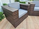 Ver imagem 2 de Conjunto de Sofá e Poltronas Quadrado Jardim Varanda Fibra Sintética
