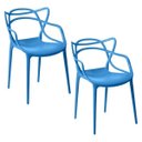 Ver imagem 1 de Kit 2 Cadeiras Allegra Sala de Jantar Azul -