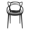 Ver imagem 3 de Kit 4 Cadeira Allegra Sala de Jantar Preto -