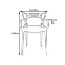 Ver imagem 4 de Kit 4 Cadeira Allegra Sala de Jantar Preto -