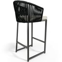 Ver mais imagens de Kit 02 Banqueta Para Área Gourmet Cozinha Varanda Corda Náutica Sunset D04 Preto - Lyam Decor