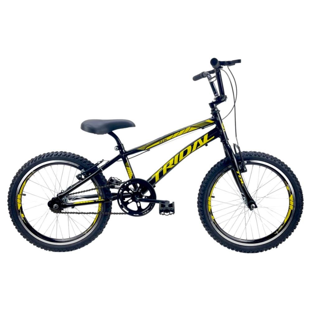 Bicicleta Aro 20 Infantil Bmx Cross Tridal Bike - Preto - 14 - 1