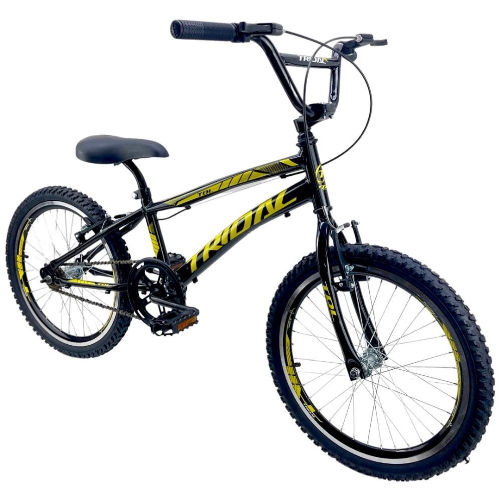 Bicicleta Aro 20 Infantil Bmx Cross Tridal Bike - Preto - 14 - 3