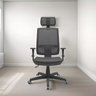 Cadeira Presidente Brizza Giratória Backsystem Nr17 com Braço 3d Assento Poliéster Plaxmetal Preta - 1