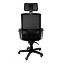 Ver imagem 6 de Cadeira Presidente Brizza Giratória Backsystem Nr17 com Braço 3d Assento Poliéster Plaxmetal Preta