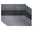 Ver imagem 2 de Jogo Americano 4 peças Retangular 30x45cm Santiago Des. 006 - Niazitex Preto