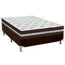 Ver imagem 1 de Cama Box Casal: Colchão Molas MasterPocket Ensacadas Orthoflex Seleto + Base CRC Suede Brown(138x188