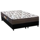 Ver imagem 1 de Cama Box Queen: Colchão Anatômico Polar D28/EP Orthoface Firme + Base CRC Suede Black(158x198)