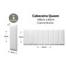 Placas Cabeceira Queen 160cm X 60cm 8 Placas Courino Branco - 2