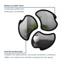 Ver imagem 7 de Conjunto 3 Espelhos Orgânicos Moldura MDF Miraggio