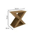 Ver imagem 2 de Base Mesa de Jantar Graviola BA29 Madeirado s/ Tampo Freijó - Kappesberg
