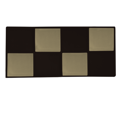 Painel Estofado Bianca 140 cm Para Cama Box Quarto Casal MV Estofados Suede Marrom Suede Bege