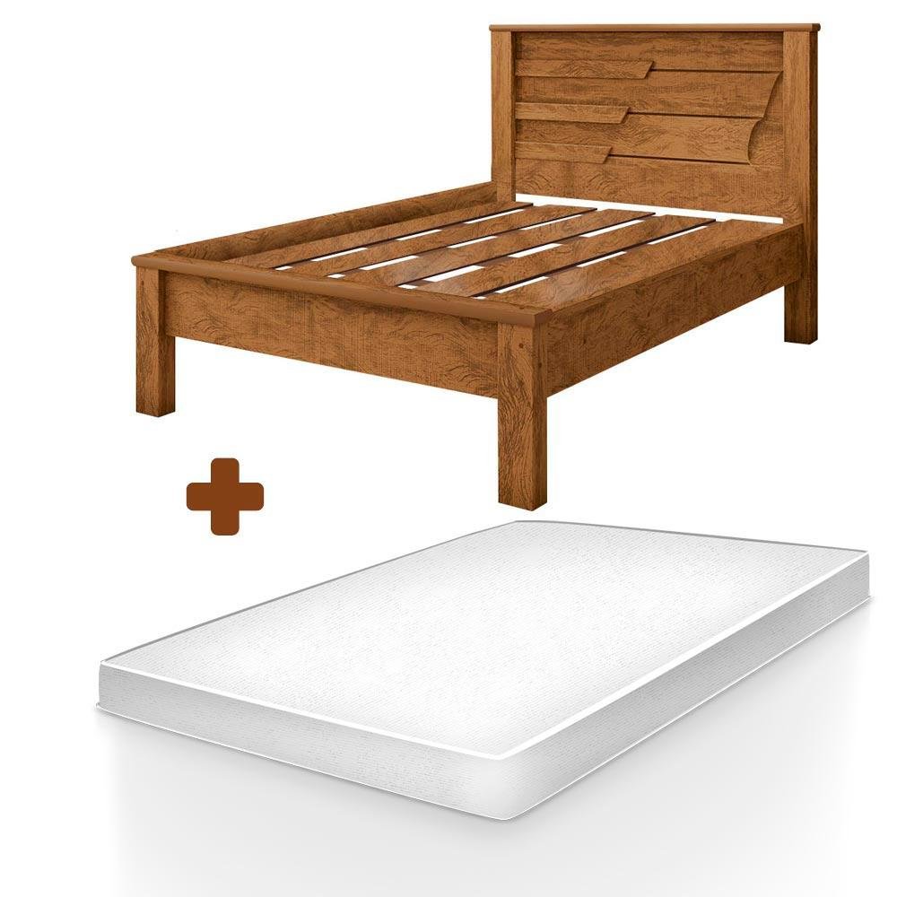 Cama de Casal 100% MDF Para Colchão 1,38 - Barcelona G