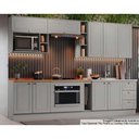 Ver imagem 1 de Cozinha Modulada Americana Completa 12 Peças 5aéreos+4balcões+3complementos Cz314 Cinza2 Aéreos