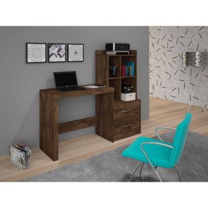 Escrivaninha/Mesa de Notebook com Prateleiras Alana Cacau JCM Movelaria