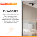 Ver imagem 7 de Guarda Roupas Casal 2 Portas de Correr com Espelho Ripado 100% Mdf 4 Gavetas Malta