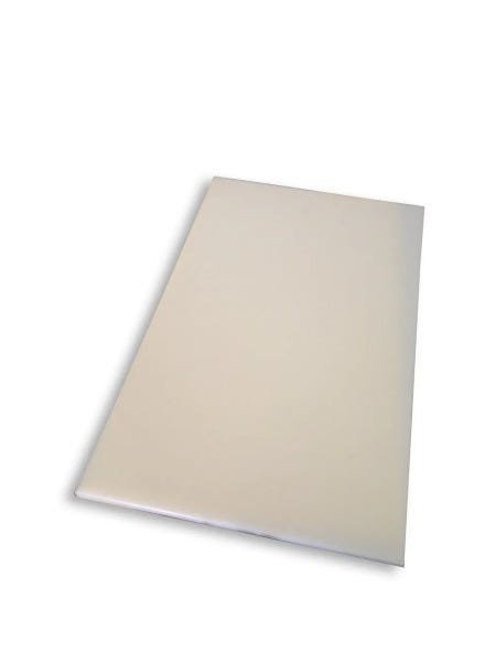 Tabua de Corte LISA  em polietileno - branca - 50 x 30 - 1