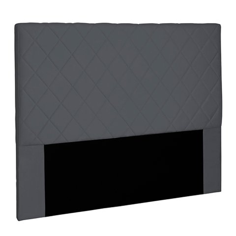Cabeceira Decorativa King Size 1,95M Givenchy Suede Cinza - Gran Belo