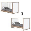 Ver imagem 6 de Jogo de Quarto Infantil Confete com Guarda Roupa e Berço Branco/Jequitibá - Móveis Henn