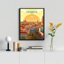 Ver imagem 2 de Quadro Decorativo Valência - Espanha 45x34cm:madeira Branca