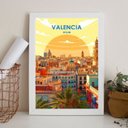Ver imagem 1 de Quadro Decorativo Valência - Espanha 45x34cm:madeira Branca