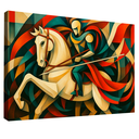 Ver imagem 6 de Quadro Decorativo São Jorge em Abstrato