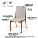 Ver imagem 3 de Kit Mesa de Jantar Redonda 120cm Gabi Jade com 4 Cadeiras Garbo Cinza Claro