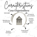 Ver imagem 4 de Casinha Organizadora de Brinquedos Infantil 100% Mdf Plancasa Off White