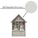 Ver imagem 3 de Casinha Organizadora de Brinquedos Infantil 100% Mdf Plancasa Off White