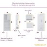 Guarda Roupa Dormitório Modulado Alpes Solteiro Bancada de Estudo - Roupeiro Luciane M05:rosa - 4