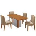 Ver imagem 2 de Mesa de Jantar Isadora 120cm Tampo Mdf Laminado com 4 Cadeiras Eloise