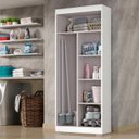 Ver imagem 2 de Armario de Lavanderia Sheila 2 Portas C/ Suporte Vassouras