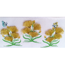 Ver imagem 4 de Toalha Bordada Lavabo De Mão Flores em Alto Relevo. Dohler Artesanalle Rosa