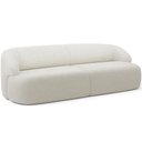 Ver imagem 1 de Sofá 4 Lugares Curvo Orgânico Living 280cm Barolo L06 Bouclê Off White