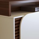 Ver imagem 4 de Home Theater 2 Portas para TV'S até 75" Jurerê - Nogueira Real/Off White Matte