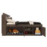 Cama Pet Puppy Framar Casal 1,38 MDF e MDP Chocolate - 2