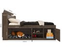 Ver imagem 3 de Cama Casal Framar 1,38 Pet Puppy MDF e MDP Malbec