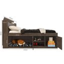 Ver imagem 3 de Cama Casal Framar 1,38 Pet Puppy MDF e MDP Malbec
