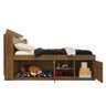Cama Casal Framar 1,38 Pet Puppy MDF e MDP Malbec - 2