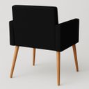 Ver imagem 6 de Kit 2 Cadeiras para Mesa de Jantar Estofada Cozinha Decor Resistente Confortável