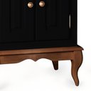Ver imagem 3 de Gabinete para Banheiro 2 Portas com Cuba Dália 3057 - Preto/imbuia Glazer