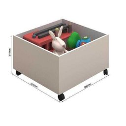 Cama Infantil Escadinha Naty Branco/Amendoa - 4