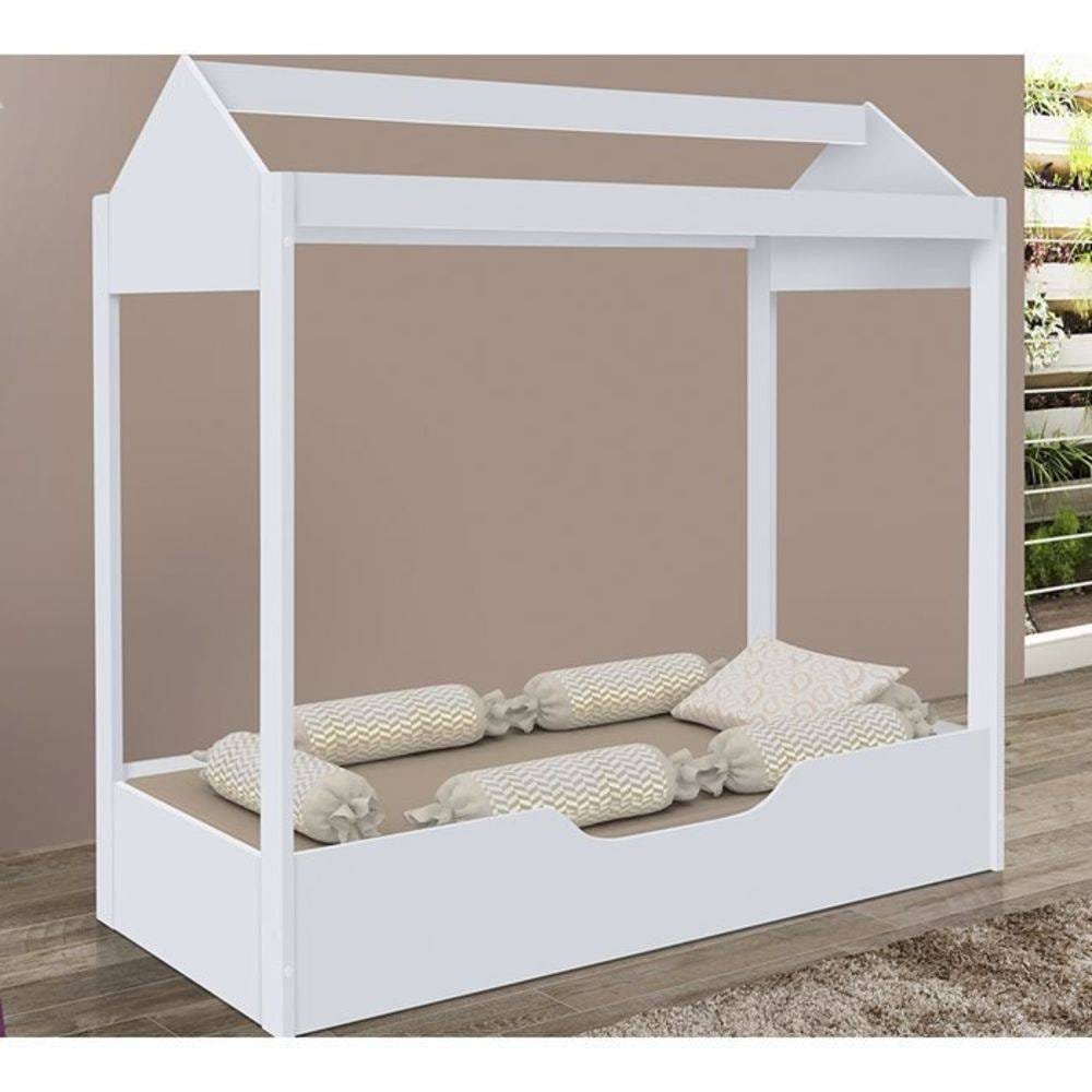 Mini Cama Montessoriana Infantil Montessoriana Duda Branco Divaloto Moveis Madeiramadeira