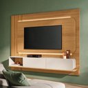 Ver imagem 6 de Painel para TV Legend B01 75" 220cm MDF-MDP com LED Cinamomo Off White Lyam Decor
