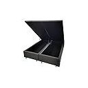 Ver imagem 3 de Cama Box Cinza Suede Bau Queen Size Blindada Super Reforçada